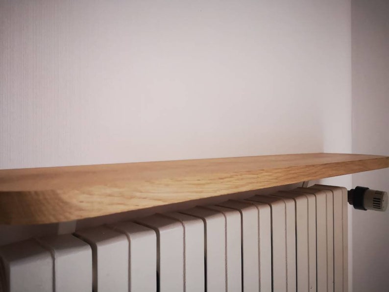Solid Oak Console Shelf Over Radiator Without Drilling Your Etsy