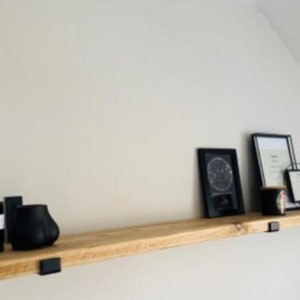 floating shelf made of scaffolding wood, invisible fixing 画像 5