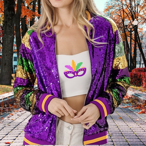 mardi gras sequin jackets