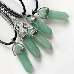 Aventurine Crystal Pendant | Energy Stone Necklace | healing crystals | gift