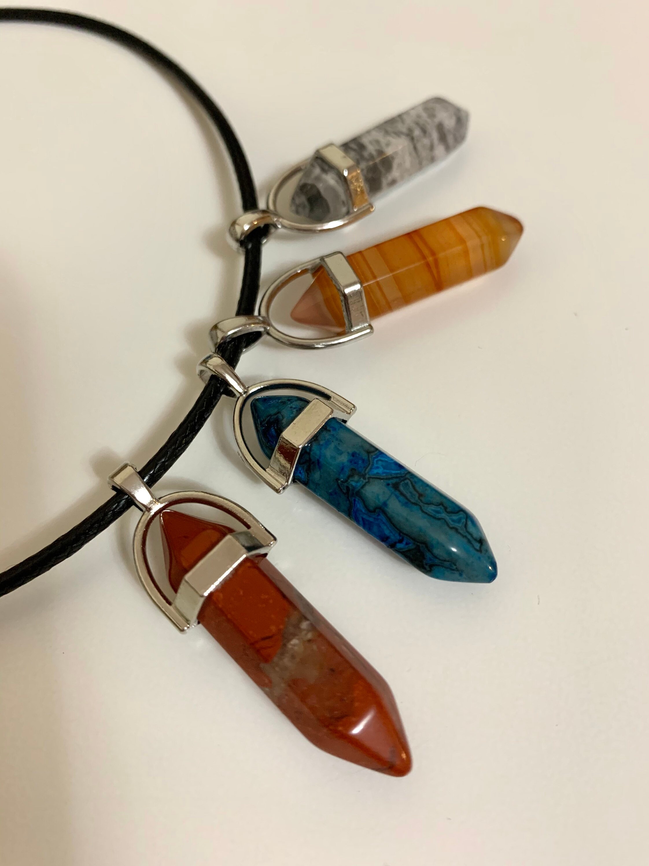 Various Crystal Pendants Energy Stone Necklace healing Etsy
