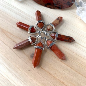 Red Jasper pendant | Energy Stone Necklace | healing crystals | root chakra