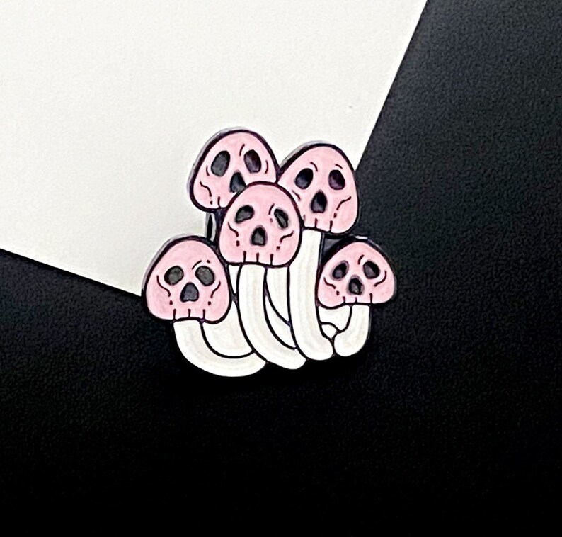 Cartoon Poisonous Mushroom Enamel Pins Set Hard Enamel Pin Etsy