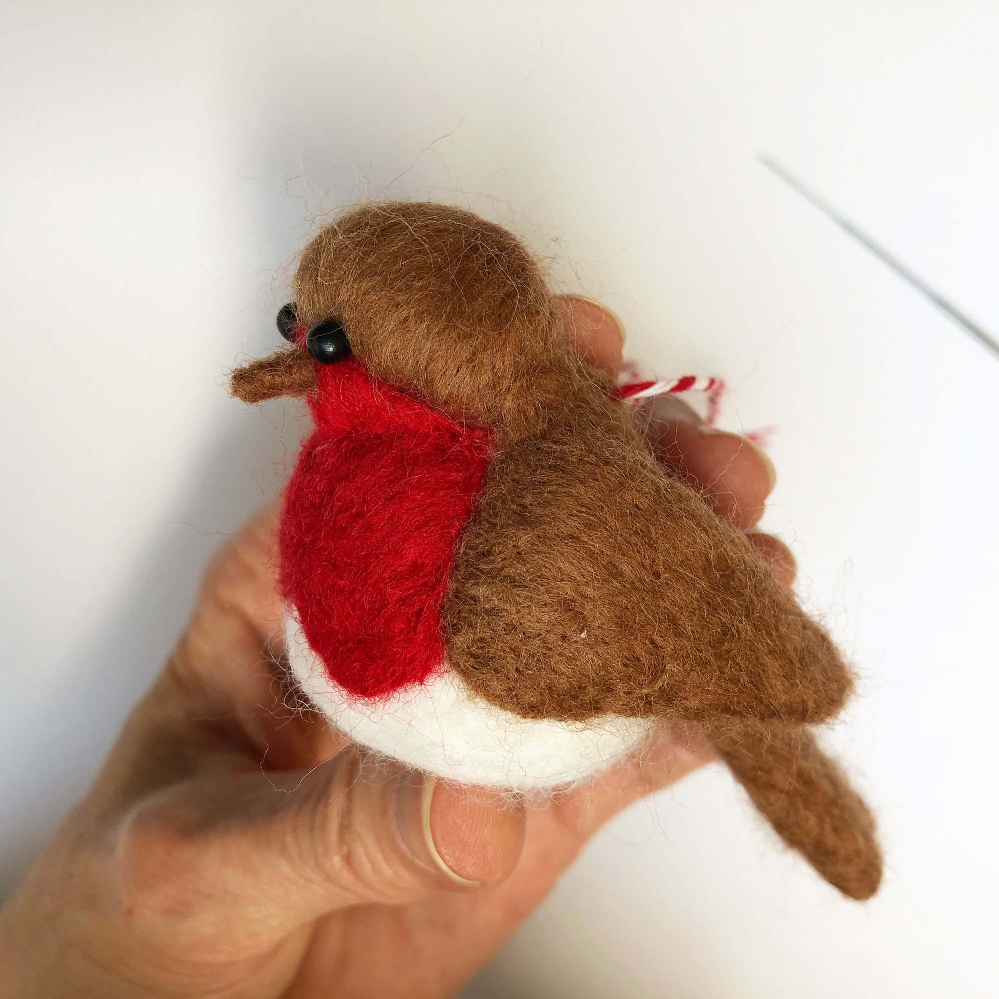 Needle felting kit Robins Sculpt two sweet robins out of Etsy