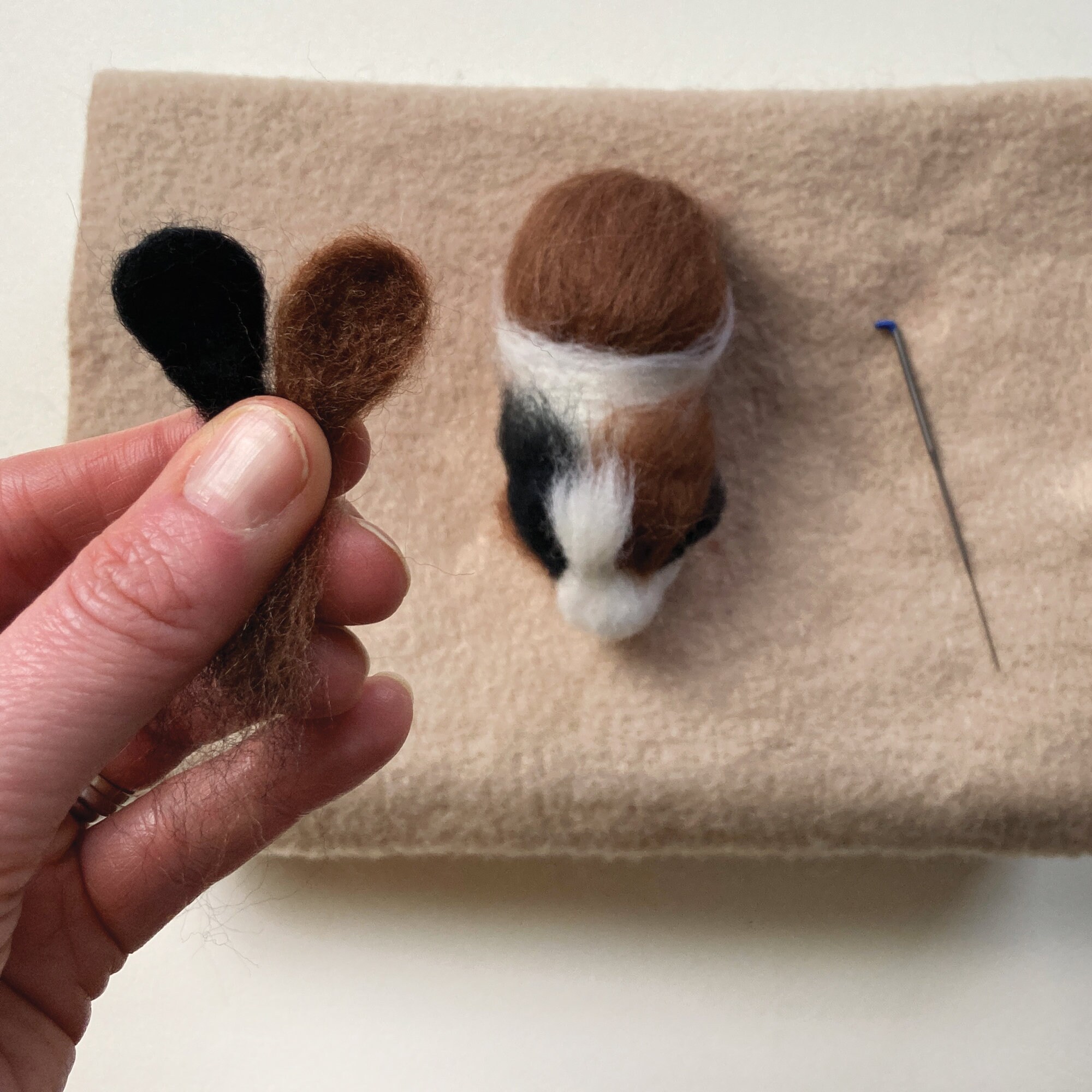 Needle Felting Kit Guinea Pigs cute pets craft kit for Etsy