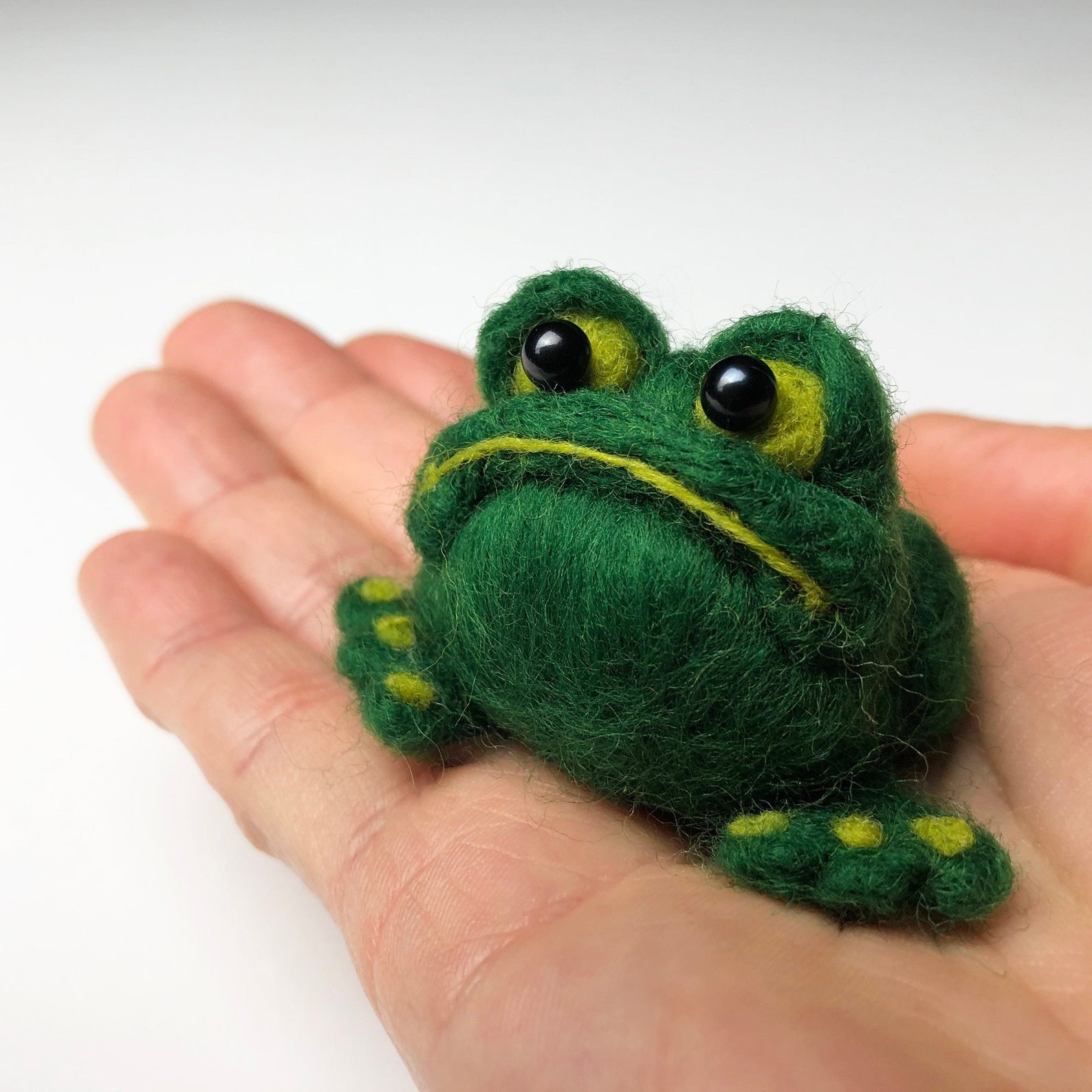 Needle felting kit Frogs Create these two funny frogs from Etsy