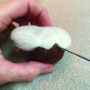 Needle felting kit, Christmas Pudding. Make your own Christmas decorations with this craft kit for adults. A stocking filler for crafters image 4