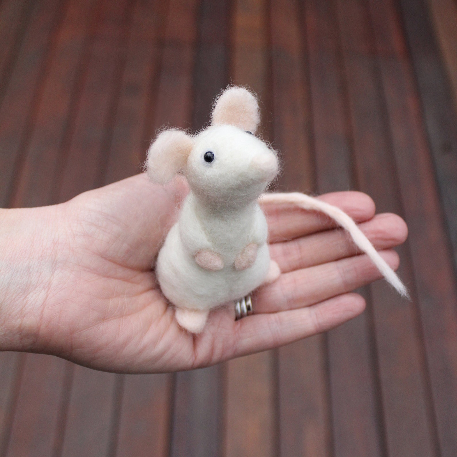 Needle Felting Kit Mouse Learn to Make TWO Cute Mice Etsy