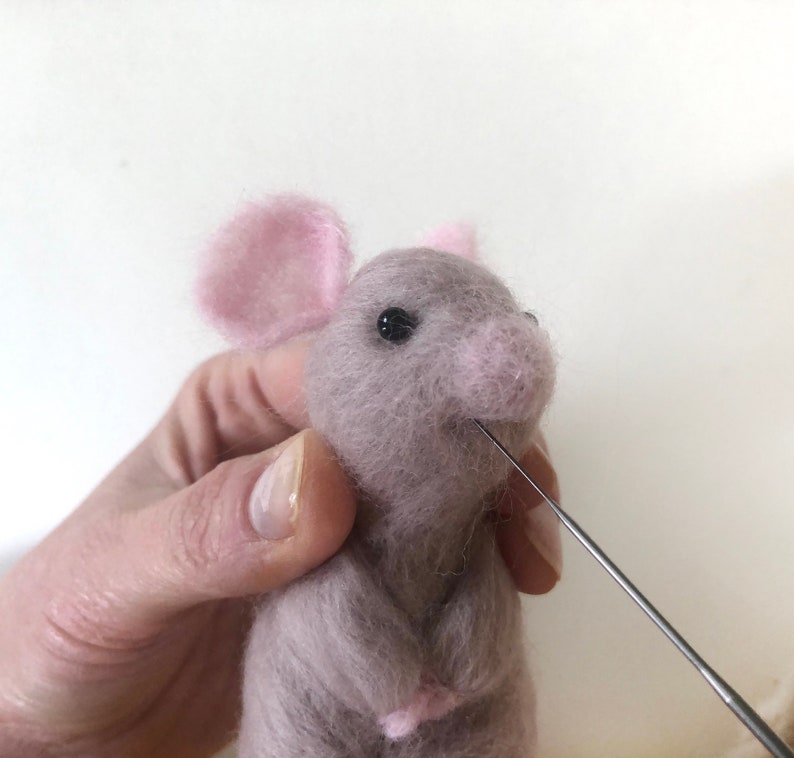 Needle Felting Kit Mouse Learn to Make TWO Cute Mice Etsy