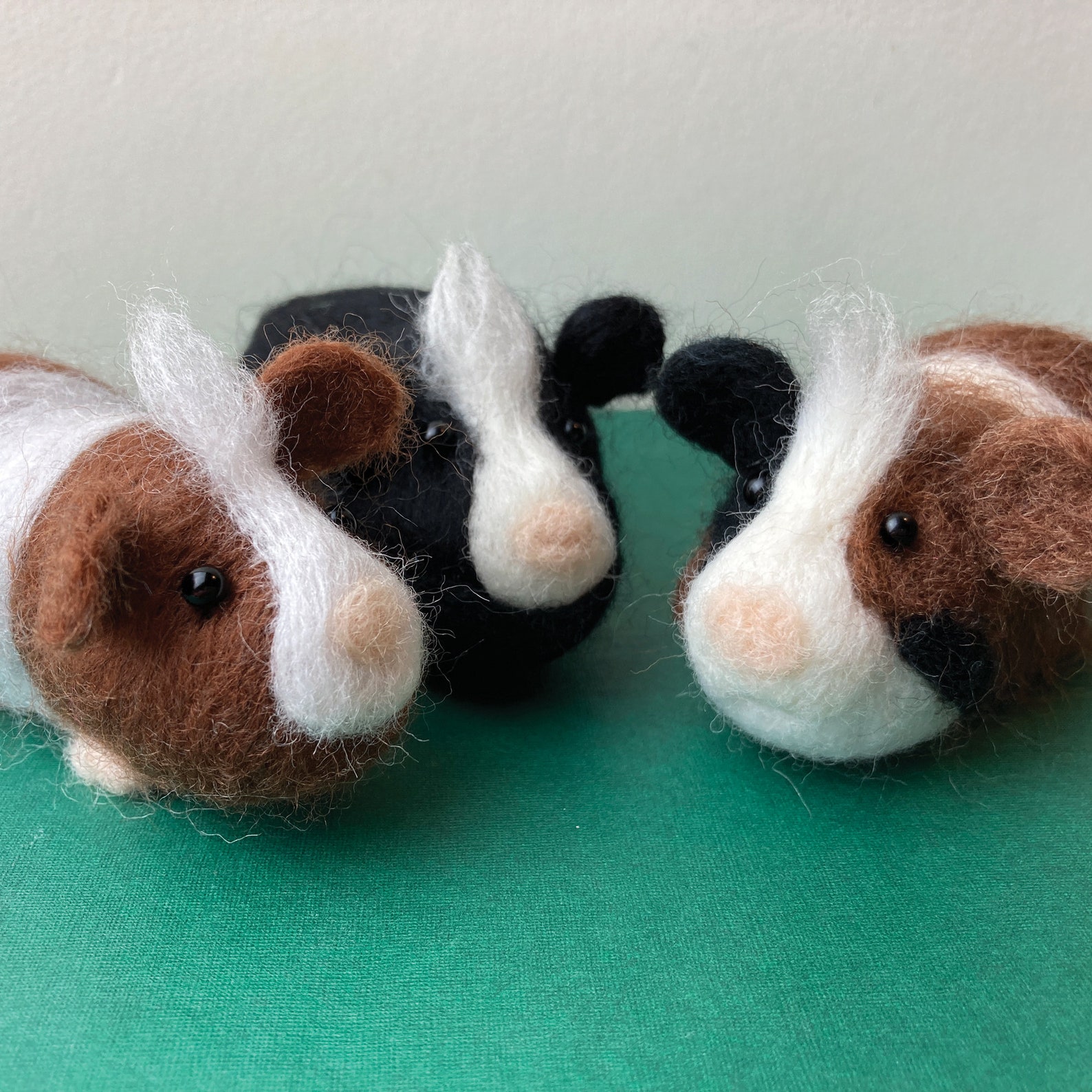 Needle Felting Kit Guinea Pigs cute pets craft kit for Etsy