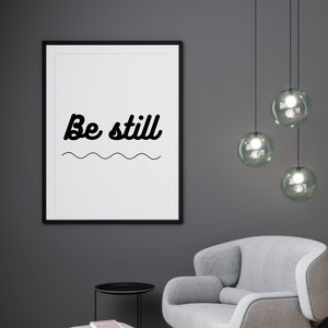 Modern Christian Art, Bible verse poster, Christian art work, Scripture wall art, Bible verse wall art, Bible verse printable, Psalm 46:10