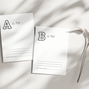 Babyparty ABC-Buch, Babys erstes ABC-Buch, Blanko-Alphabet-Buch, Babys erstes Alphabet-Buch, Babyparty-Alphabet-Buch, ABC-Babyparty