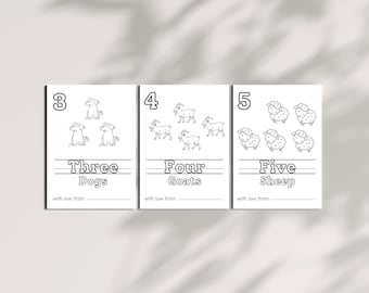 Baby Shower 123 Coloring Book, Baby's First 123 Book, Baby Shower Activity, Baby Shower Coloring Pages,  123 Coloring Book, Baby Shower Game