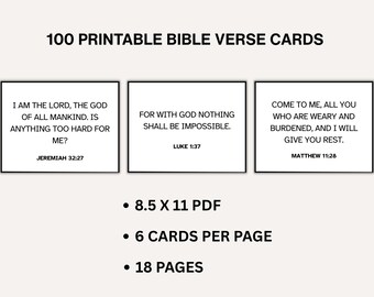 100 Bibelvers-Karten – Inspirierende Schriftverse Auf Karten, Zum Auswendiglernen & Verschenken