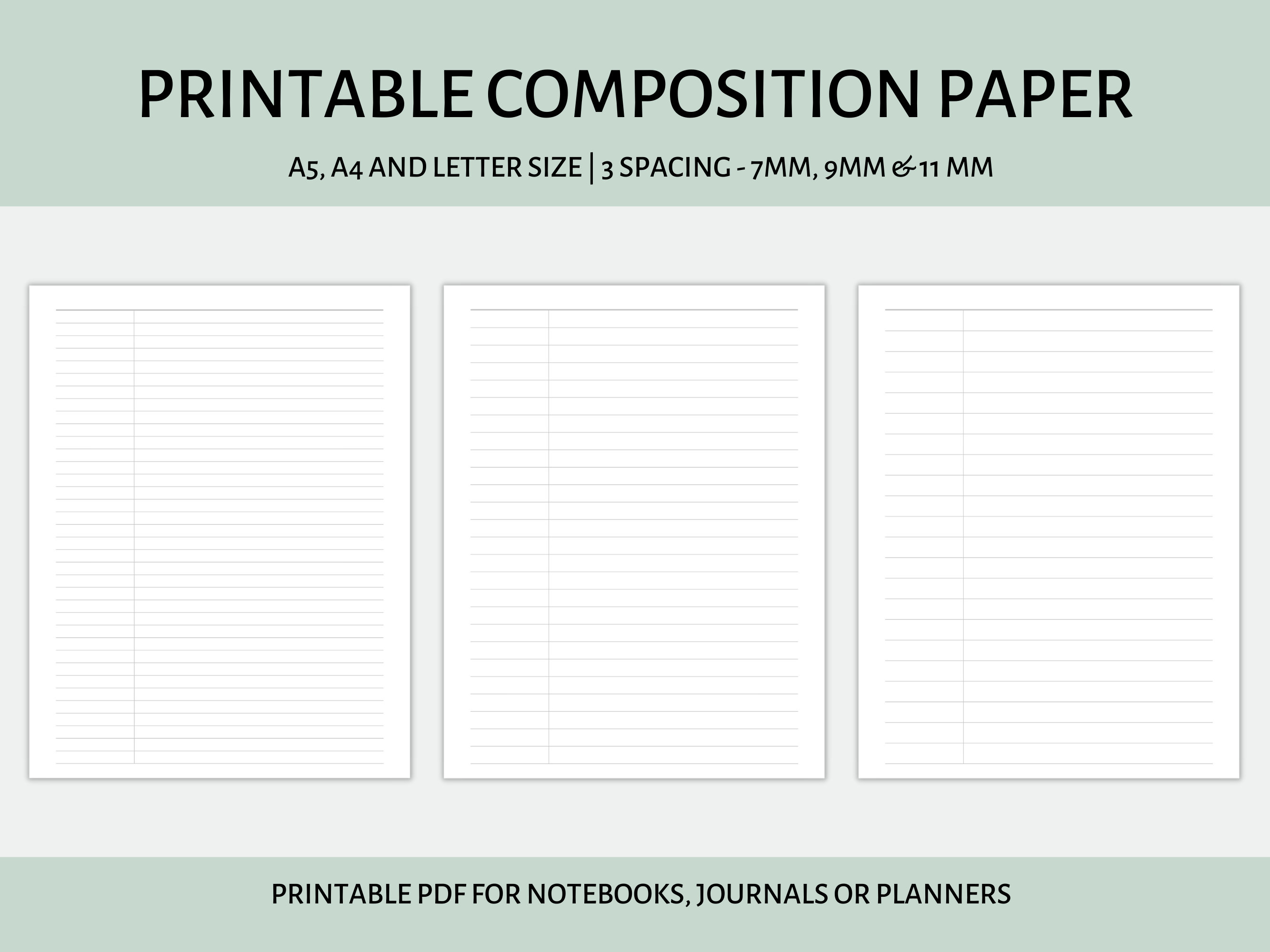 Writing Paper For Kindergarten: Handwriting Printing Practice Writing Paper  for Kids (Composition Notebook Dotted Line)