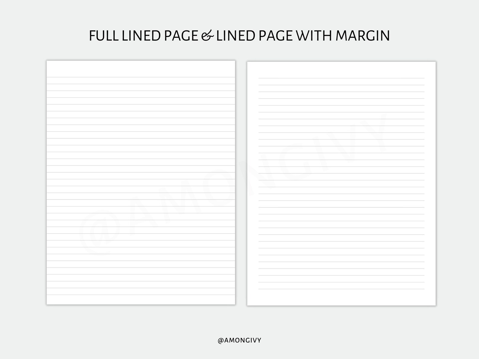 Printable Dot Paper Printable Lined Paper Printable Grid Etsy