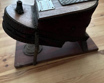 Antique Firefighters Miners Air Supply Bellows Foot Pump Siebe Gorman & Co Style