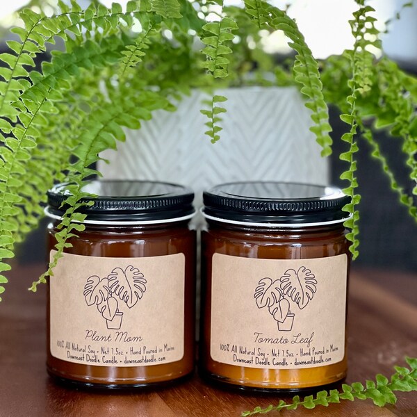 Tomato Plant Candle Etsy