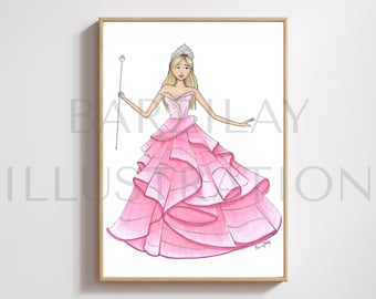 The Good Witch Fashion Illustration Print