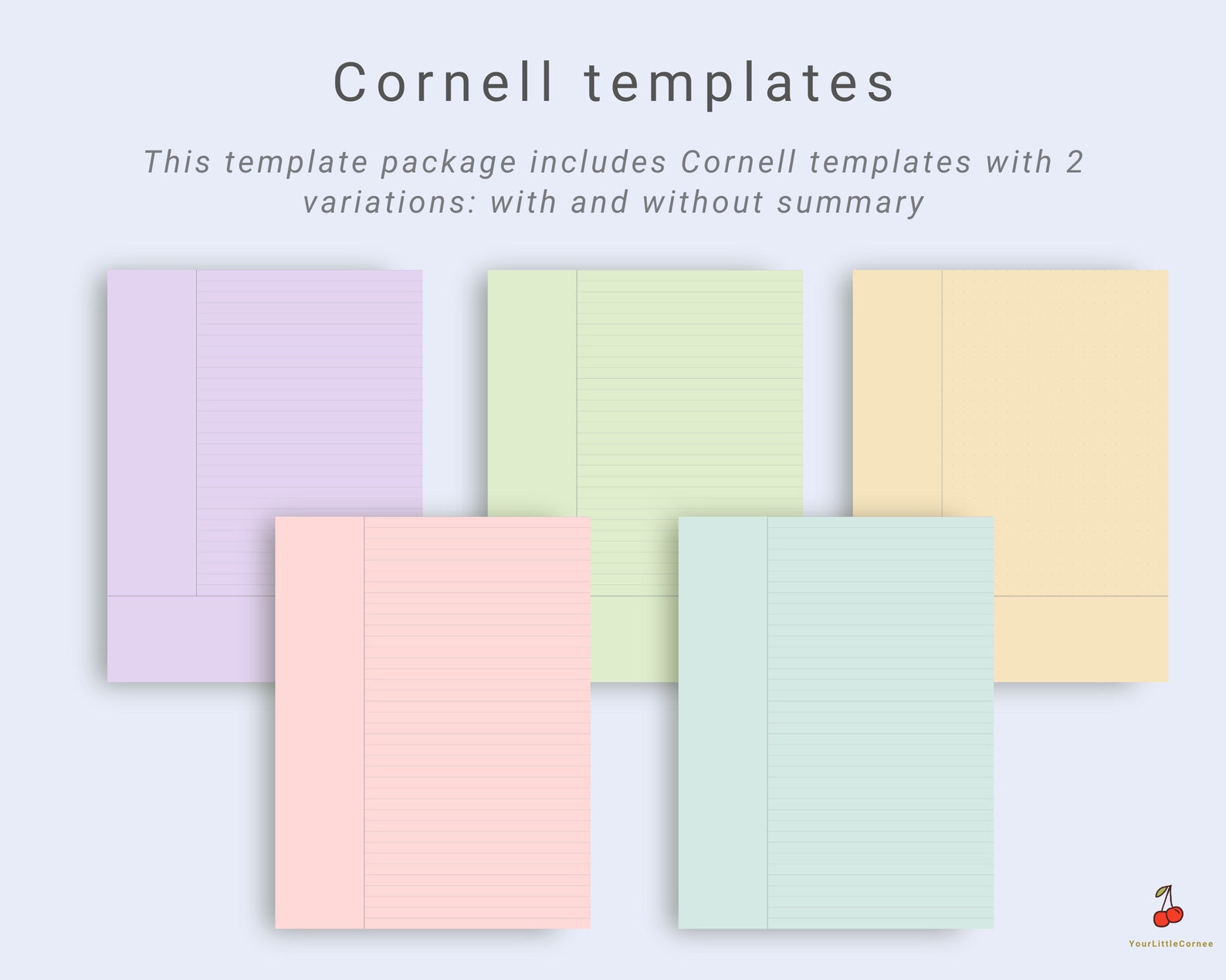 300 Pastel Note Taking Template Goodnotes Template Etsy Australia