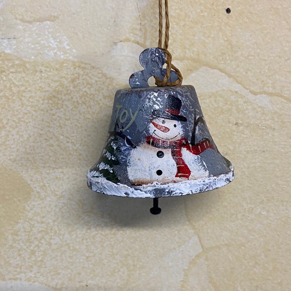 Snowman Joy  Bell Ornament