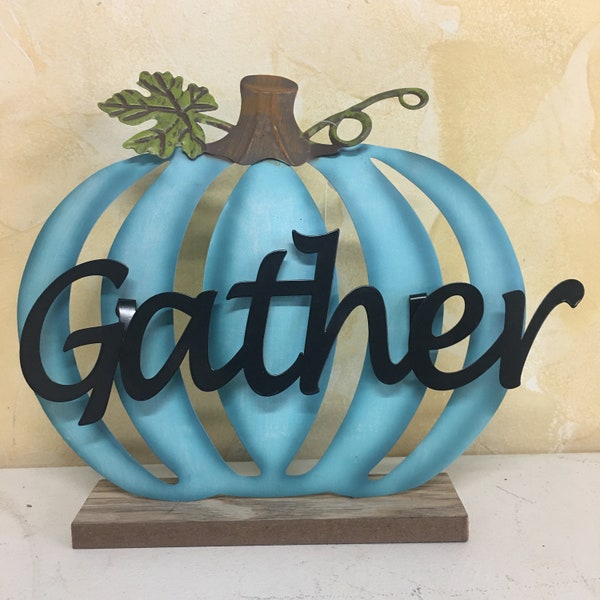 Die Cut Harvest Pumpkin (Gather) (Turquoise)