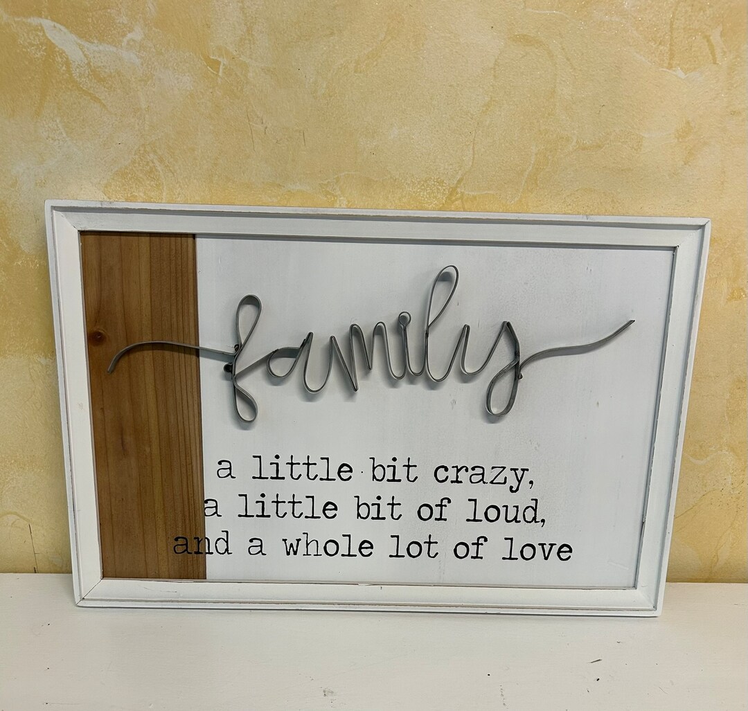 Family Point Sign Family Sign - Etsy