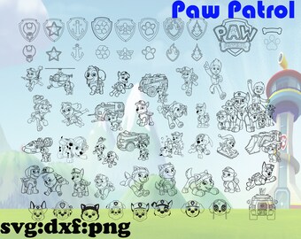 Download Paw Patrol Svg Files Etsy