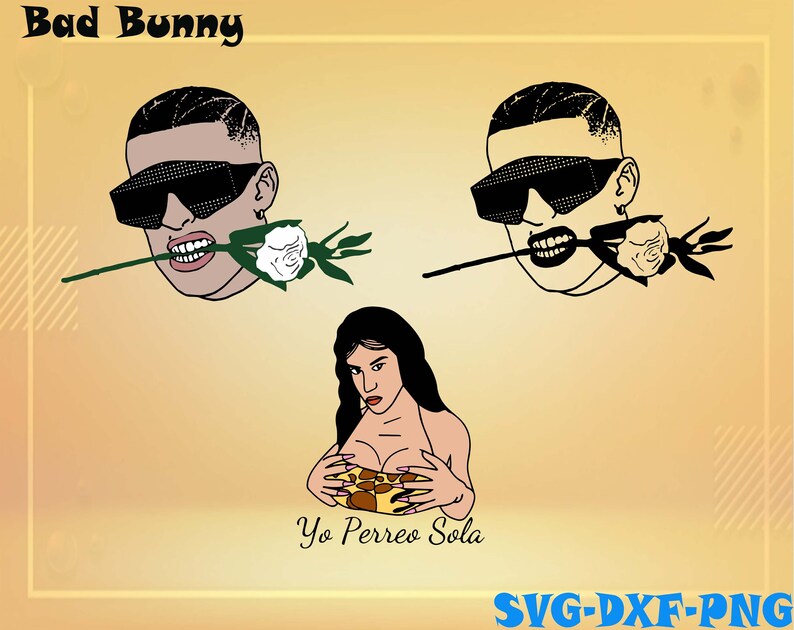 Download Bad Bunny Singer svg 150 Designs BUNDLE svg SVG for Cricut ...