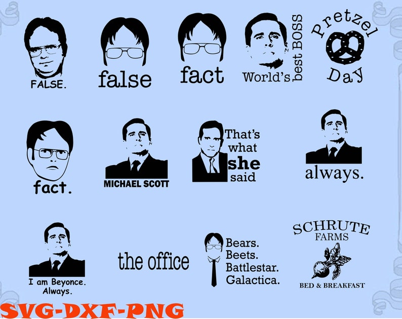 Download The Office Show svg 270 Designs BUNDLE svg SVG for Cricut ...