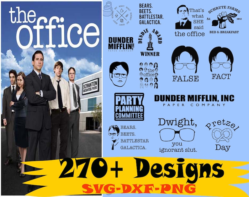 The Office Show svg 270 Designs BUNDLE svg SVG for Cricut ...