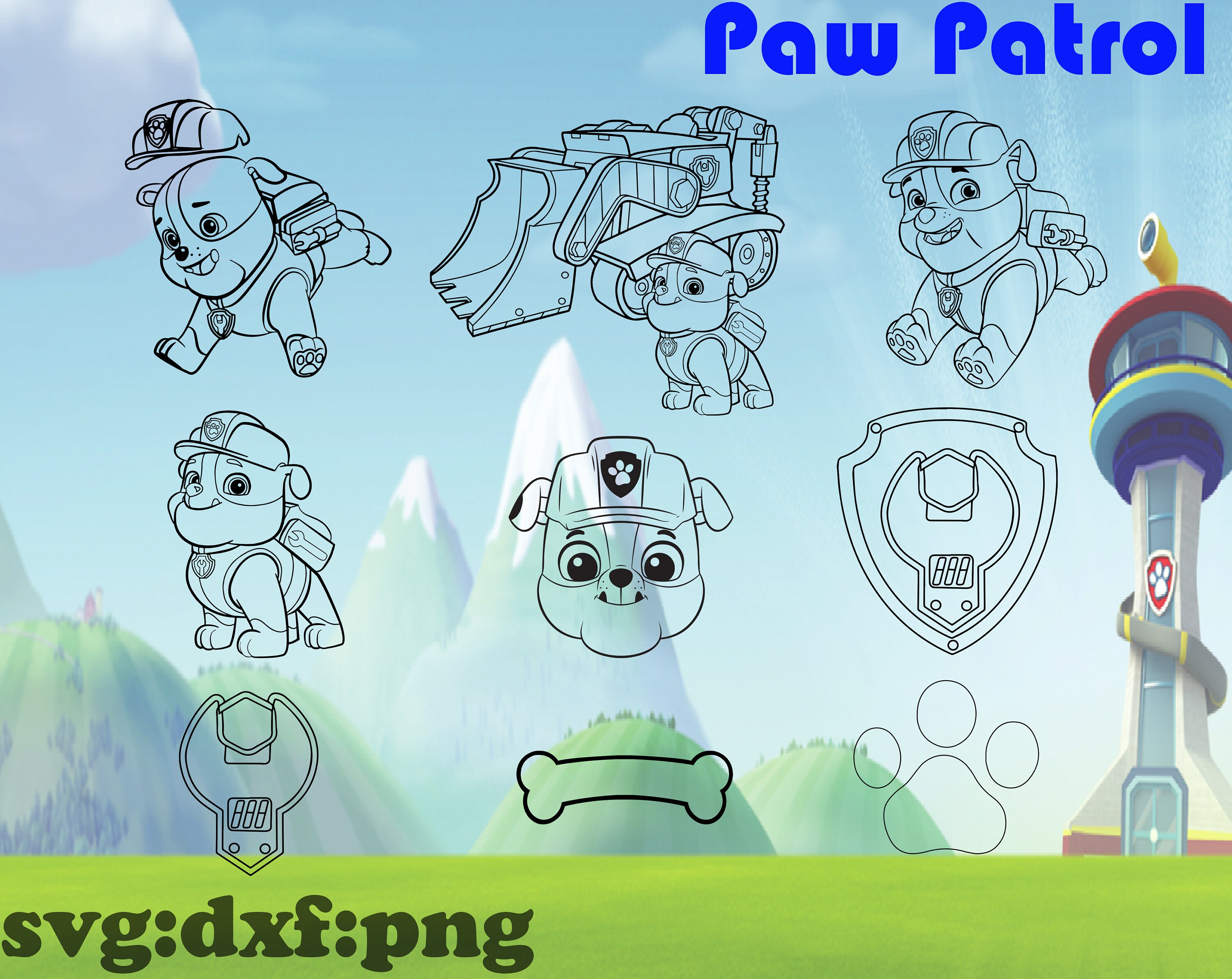 Free Free Paw Patrol Outline Svg 843 SVG PNG EPS DXF File
