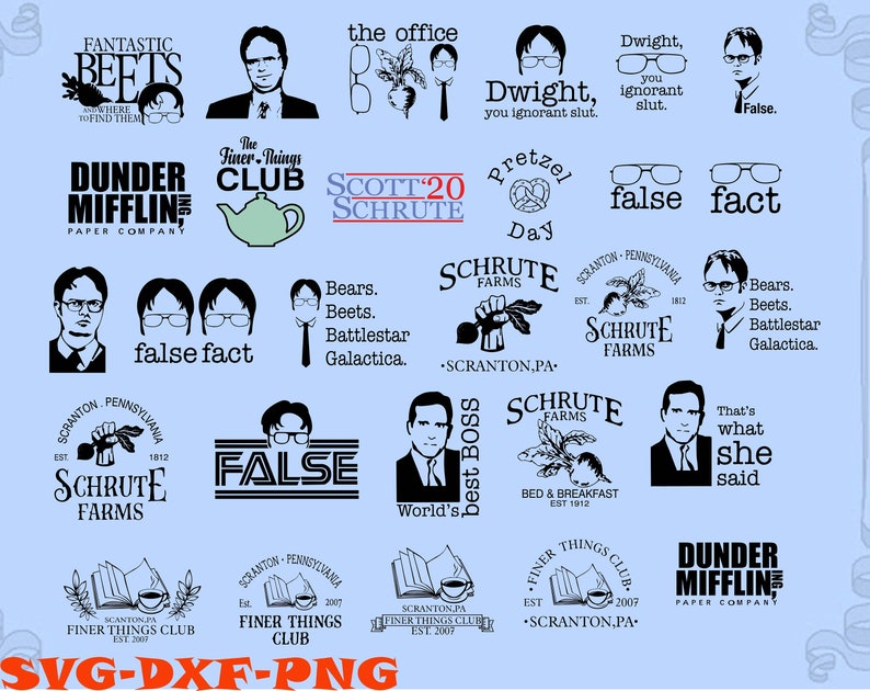 Download The Office Show svg 270 Designs BUNDLE svg SVG for Cricut ...