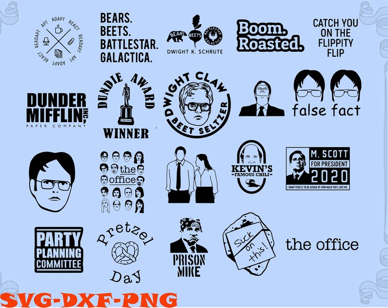 Download The Office Show svg 270 Designs BUNDLE svg SVG for Cricut ...
