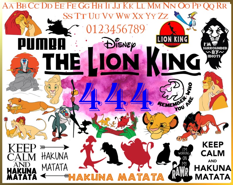 Download Lion King svg 444 Files BUNDLE svg Lion King Big Bundle ...