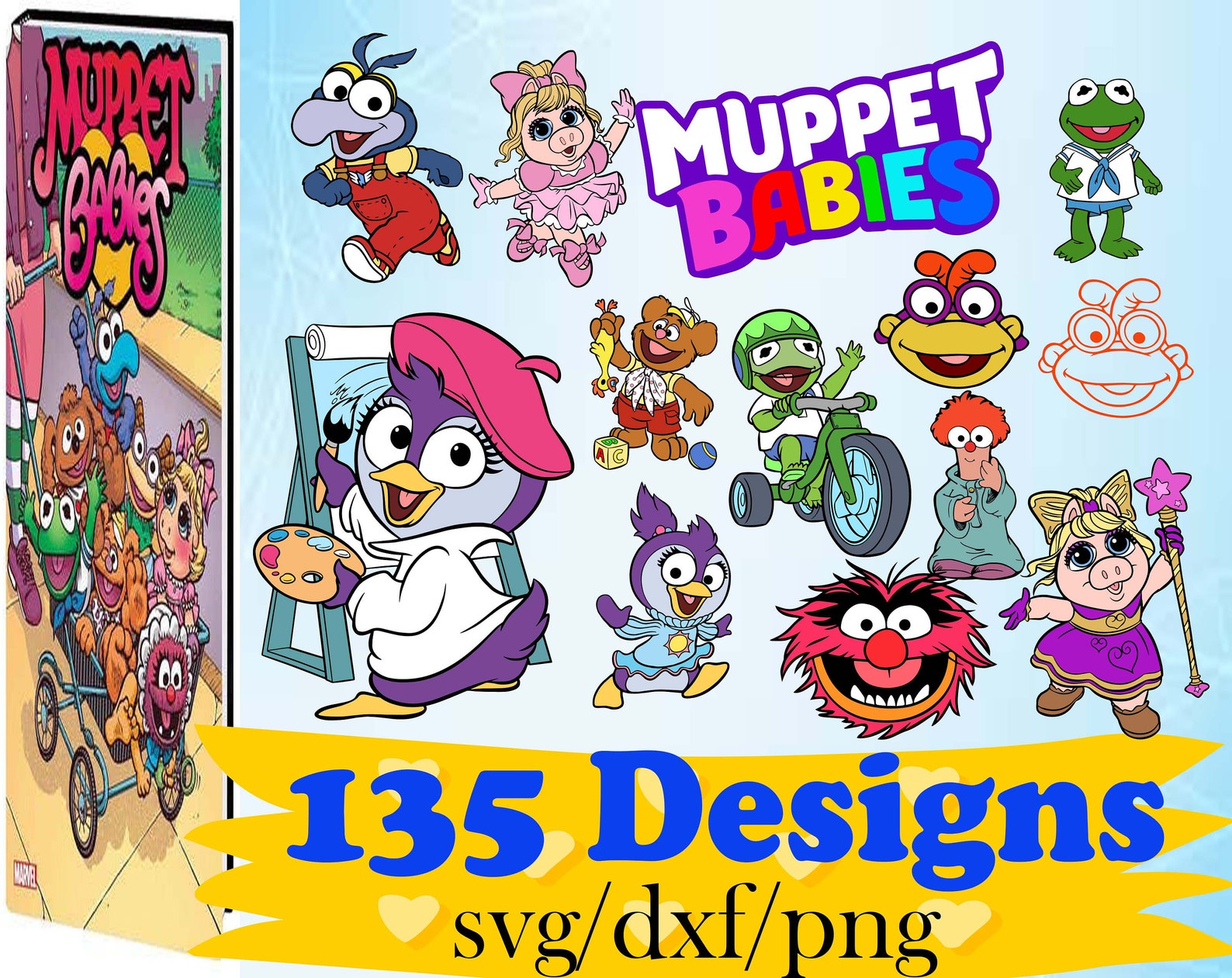 Muppet Babies svg 135 Files BUNDLE Disney svg Bundle The ...