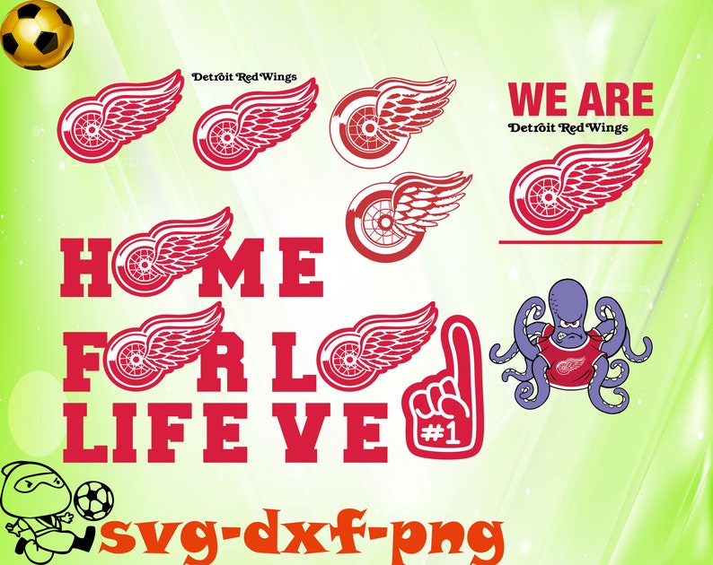 Download Detroit Red Wings svg dxf png NHL svg NHL Logo svg | Etsy