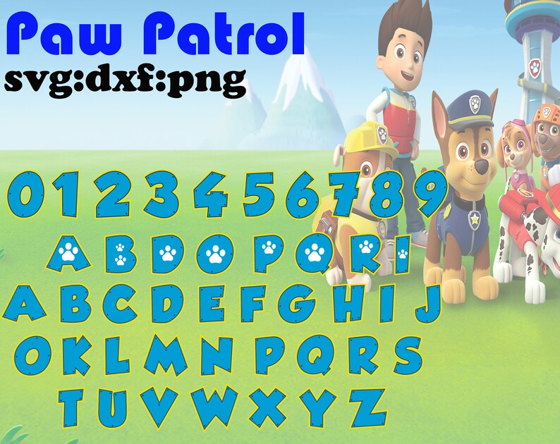 Free Free Paw Patrol Alphabet Svg Free 474 SVG PNG EPS DXF File
