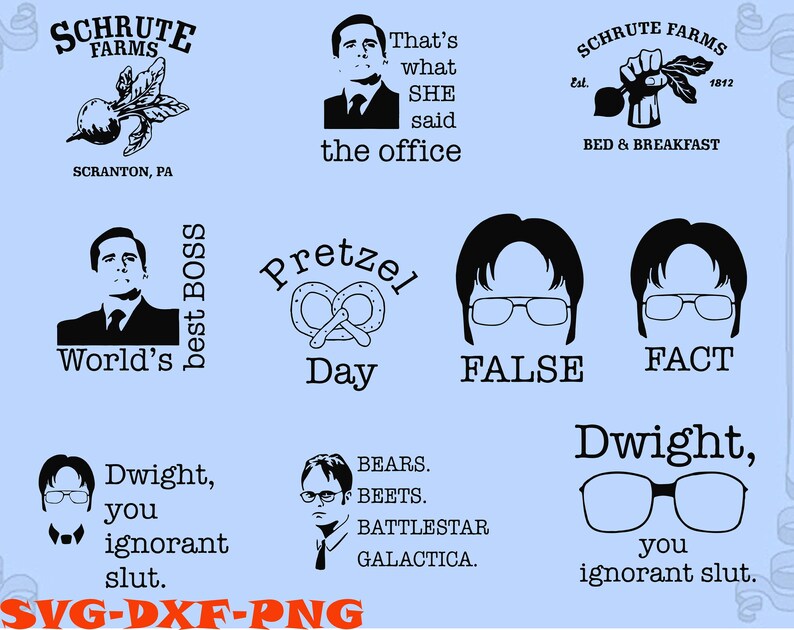 Download The Office Show svg 270 Designs BUNDLE svg SVG for Cricut ...
