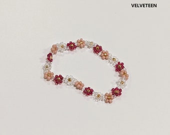 Beaded Flower Bracelet