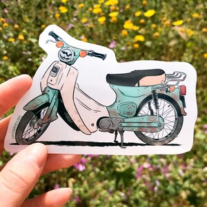 Motocicleta vintage, pegatina
