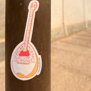 Bouzouki, Naklejka, Ilustracja