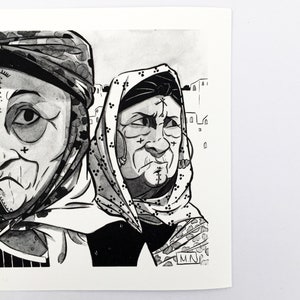 Retrato de mujeres amazigh / Impresión artística cultural del norte de África imagen 4