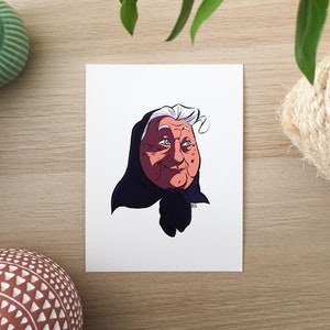 Grandma Art print, Fine Art Giclee, Balkan Culture