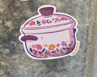 Olla esmaltada de la abuela / Pegatina de cocina vintage – Village Life