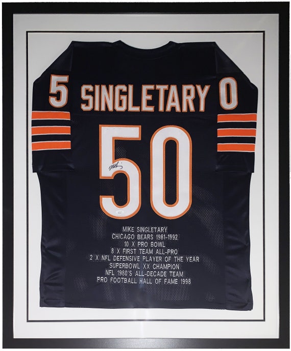 Mike singletary 2025 signed jersey