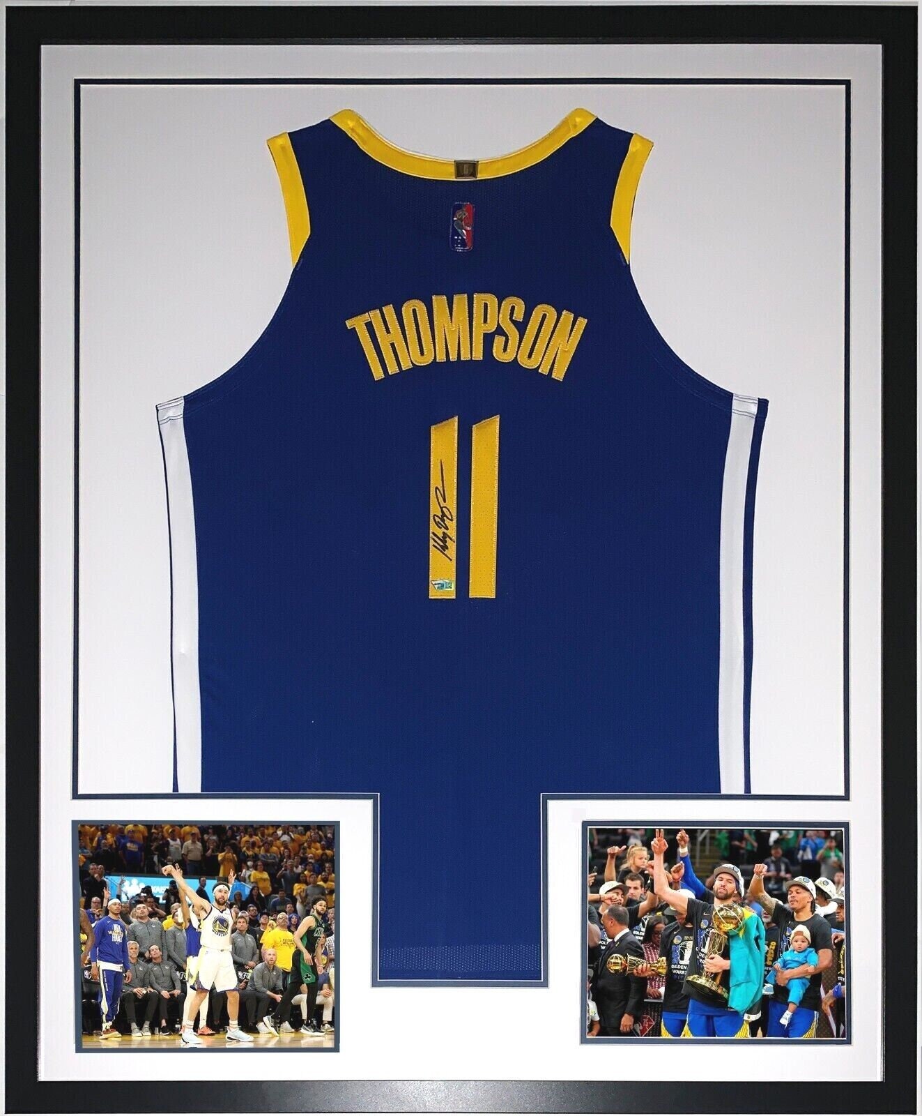 Klay Thompson Framed Signed Jersey PSA/DNA Autographed Golden State Wa