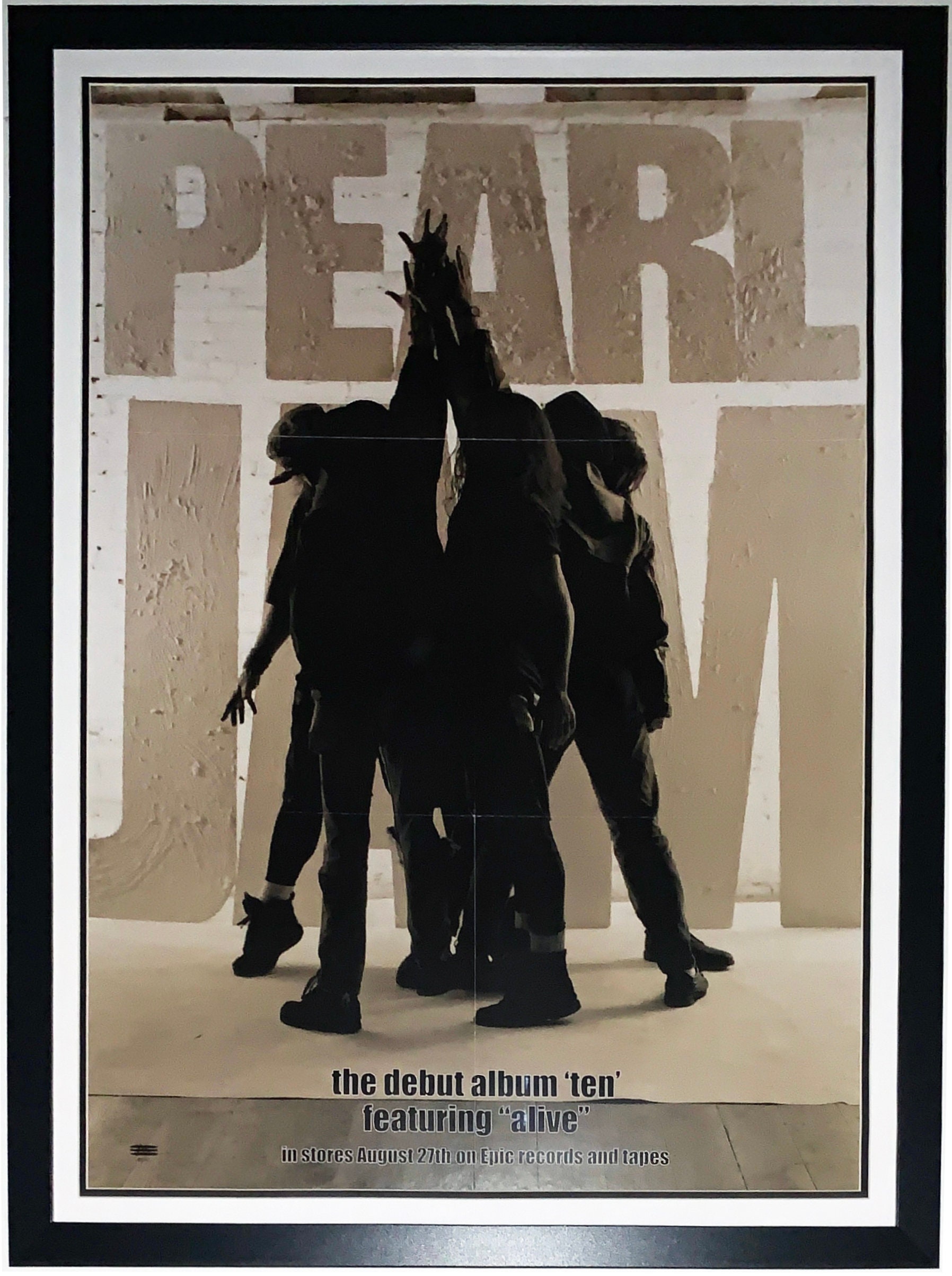 Buy Pearl Jam Original Authentic 1991 Ten Album Release Poster by Online in  India 