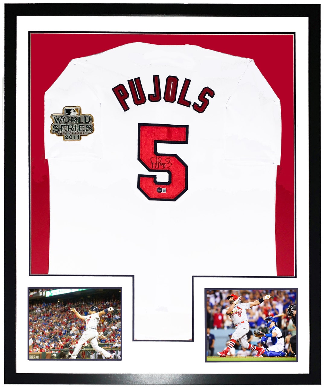 Albert Pujols Signed St Louis Cardinals World Series Jersey & 