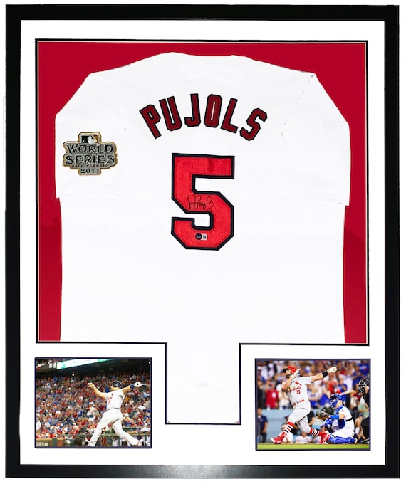 signed pujols jersey